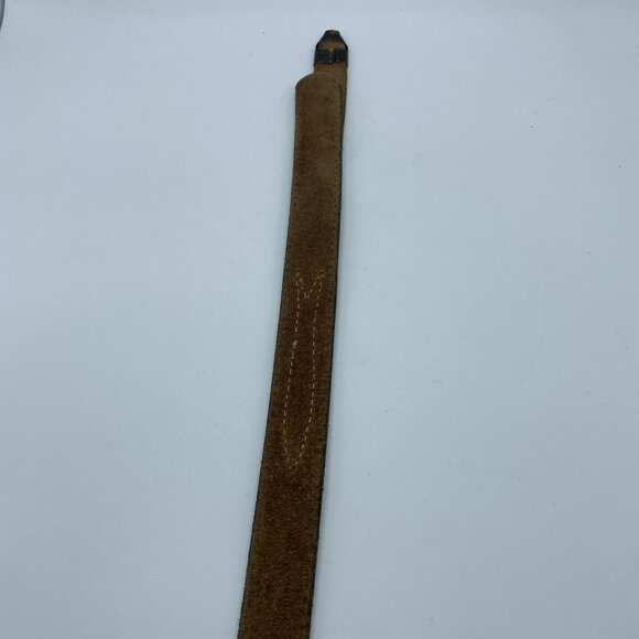 Unbranded Brown Genuine Leather Belt Women's Size 36 Skinny - Picture 12 of 12